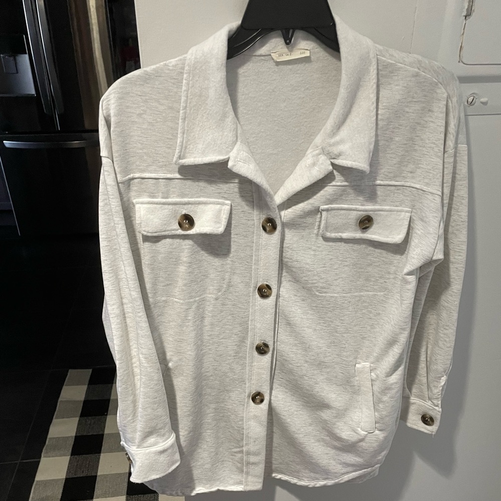 Gray Fiona shirt jacket